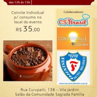 Feijoada Beneficente acontece dia 9 de julho